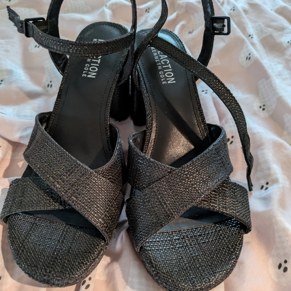 Black Strappy Sandals by